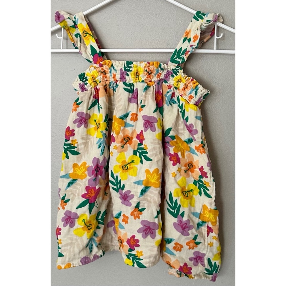 🆕 Girl’s Floral Ruffled Tunic Blouse